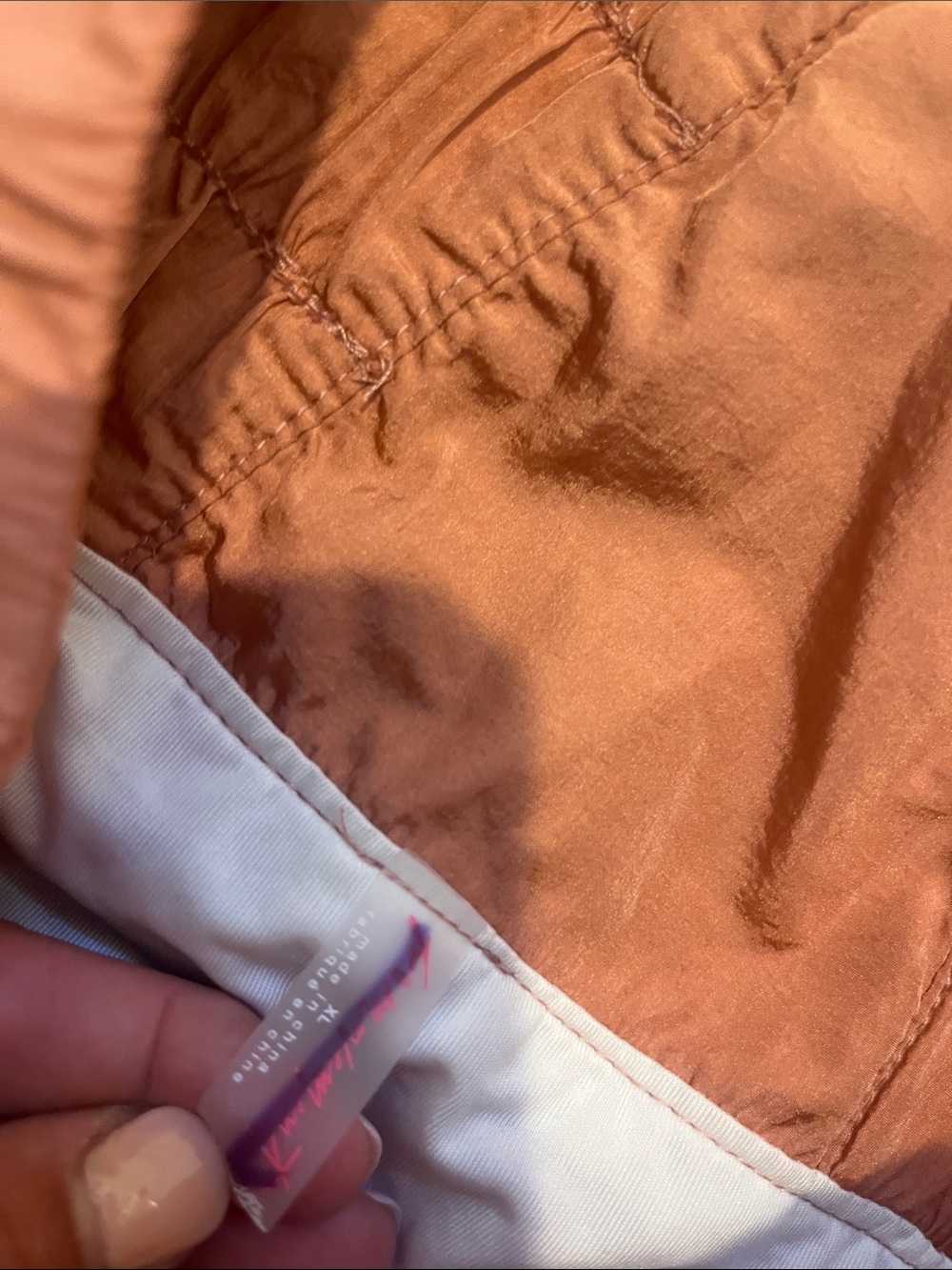 FP movement Women's High-Waist Performance Shorts - Peach - Picture 3 of 4